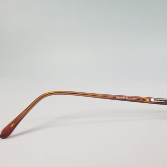 Modern Optical Ralph Brown 56-17 140 full rim eyeglasses full rim frame - Picture 4 of 10